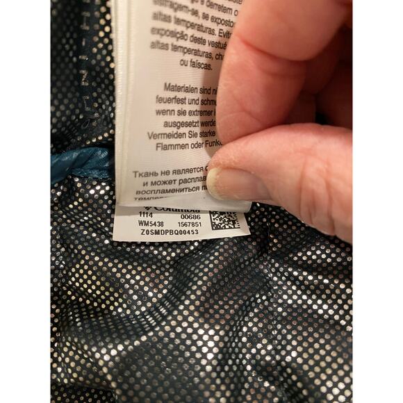 Columbia Men’s Jacket XXL Blue Omni-Heat Puffer Insulated Lightweight Nylon - Picture 11 of 13